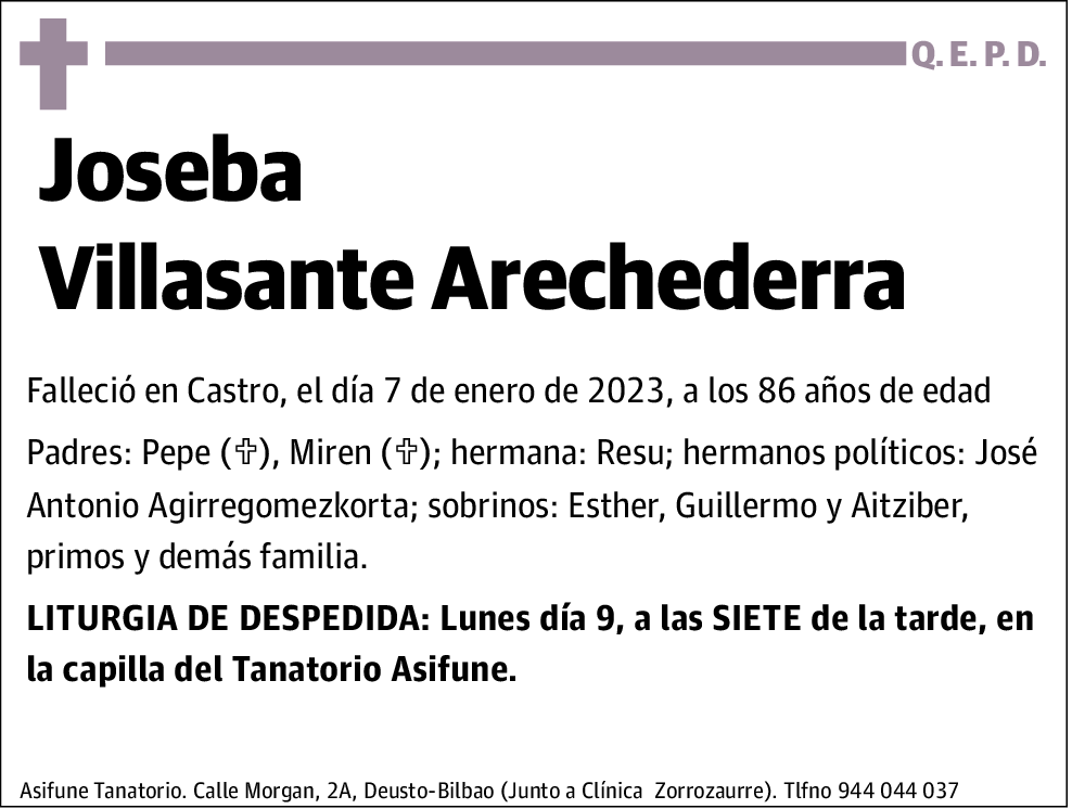 Joseba Villasante Arechederra