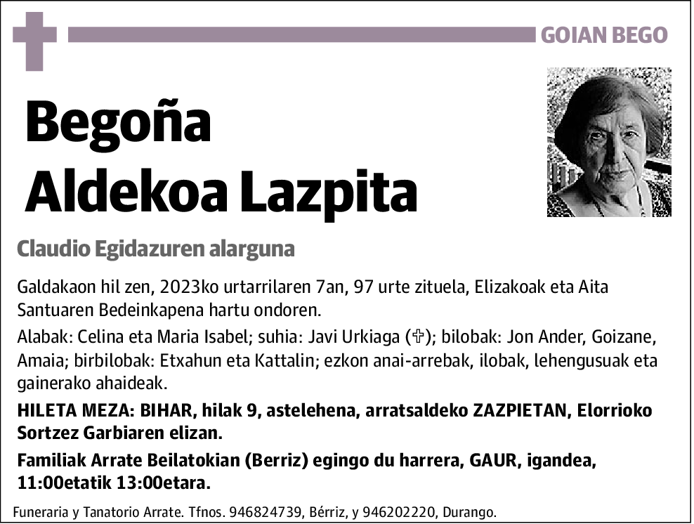 Begoña Aldekoa Lazpita