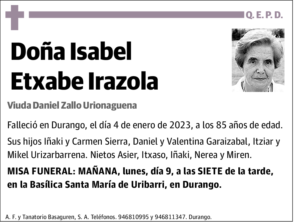 Isabel Etxebe Irazola