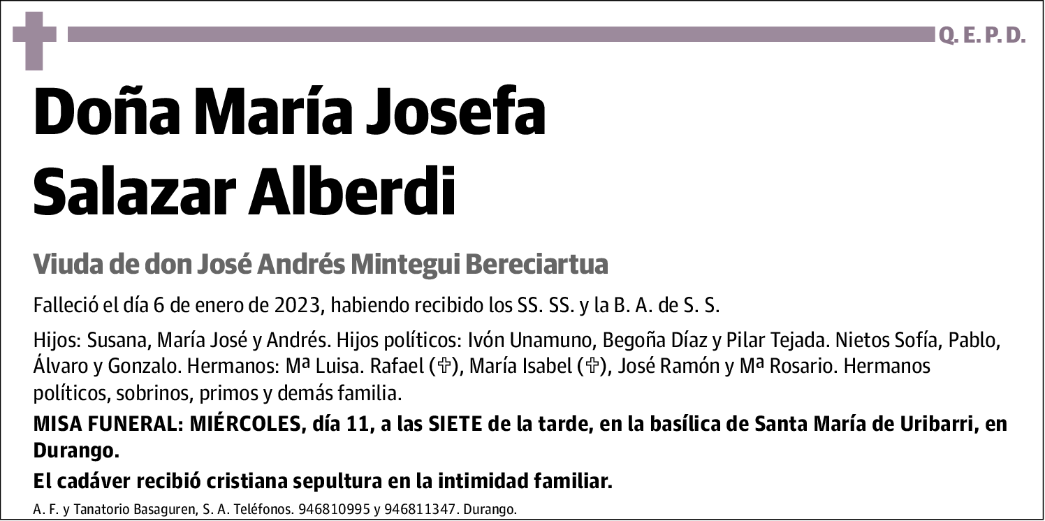 María Josefa Salazar Alberdi