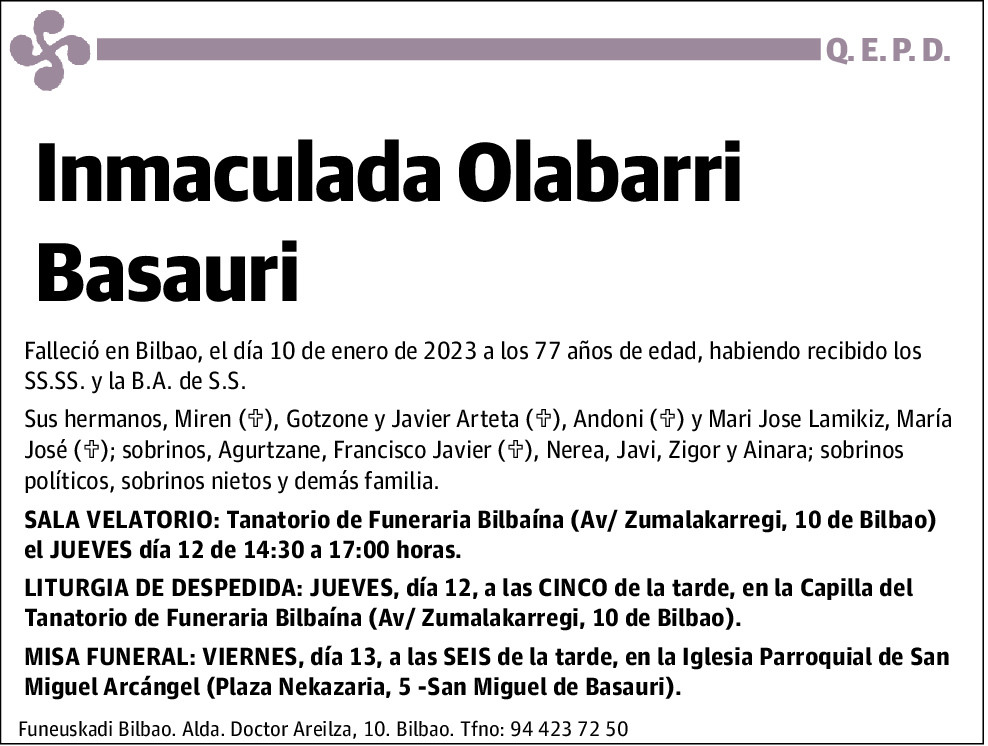 Inmaculada Olabarri Basauri