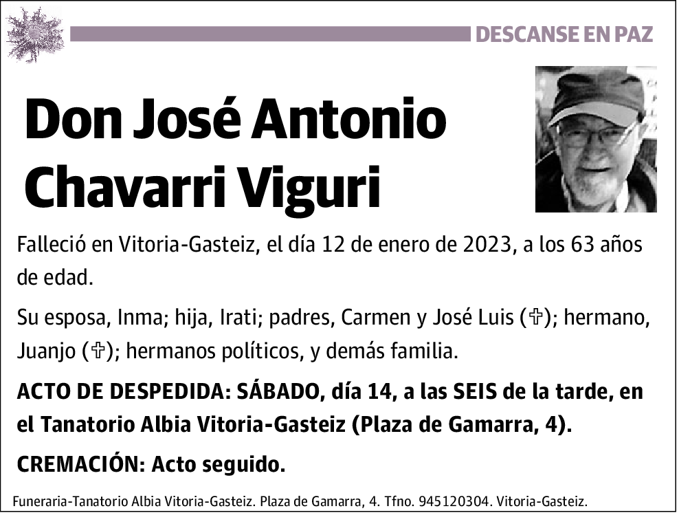 José Antonio Chavarri Viguri