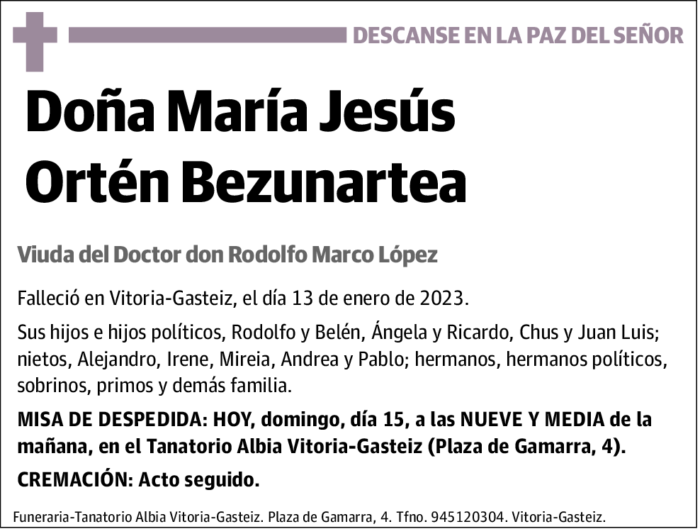 María Jesús Ortén Bezunartea