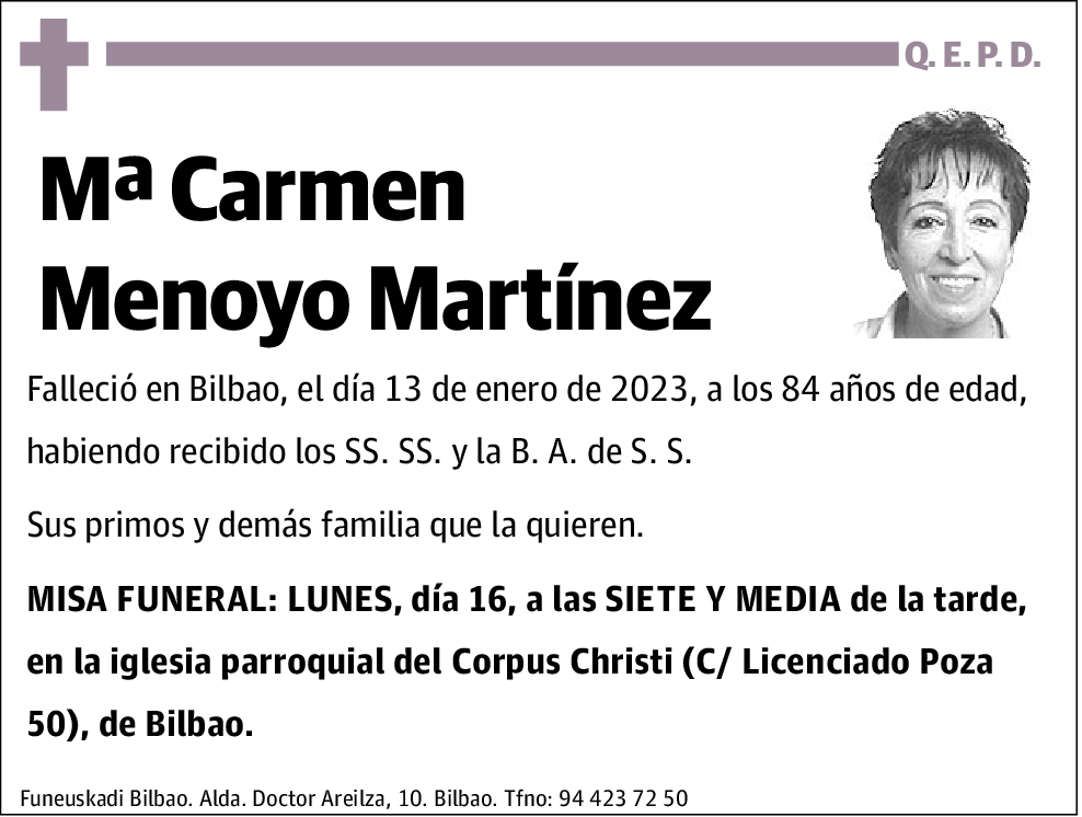 Mª Carmen Menoyo Martínez