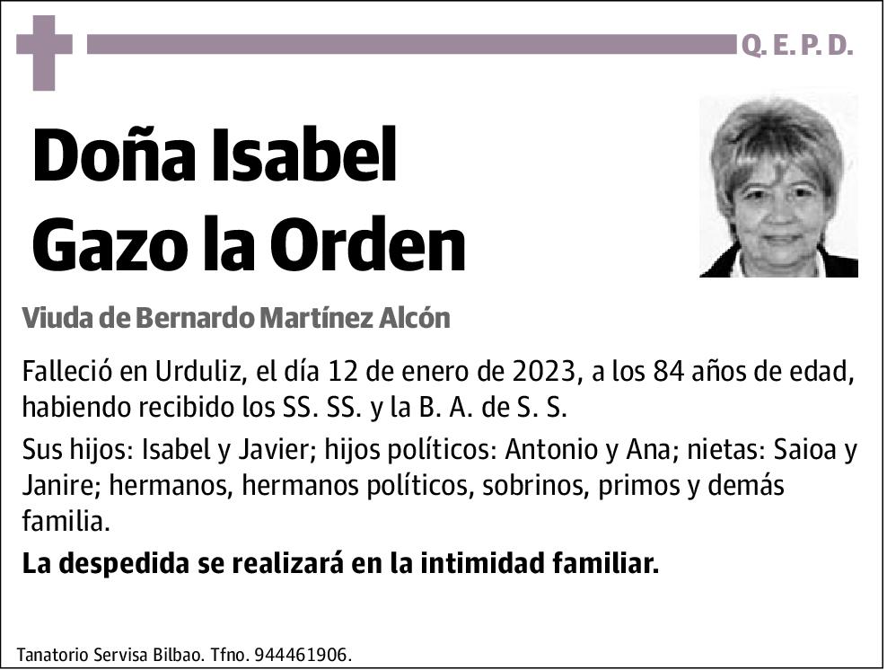 Isabel Gazo La Orden