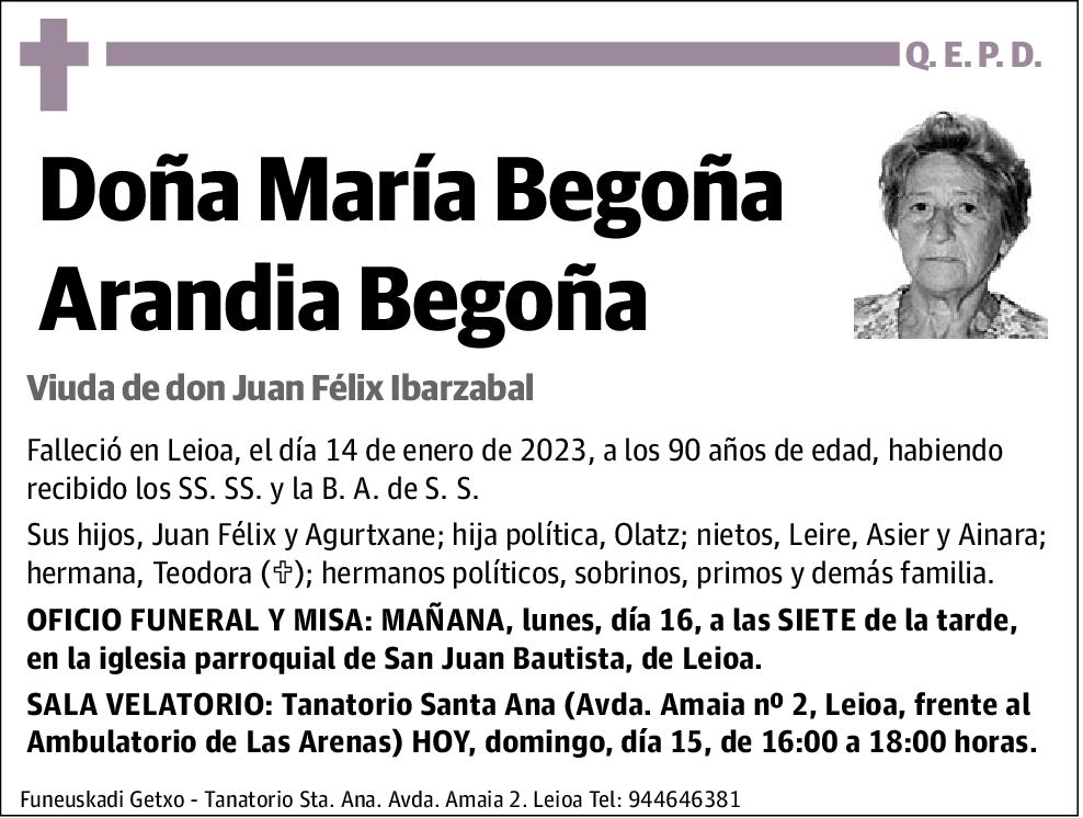 María Begoña Arandia Begoña