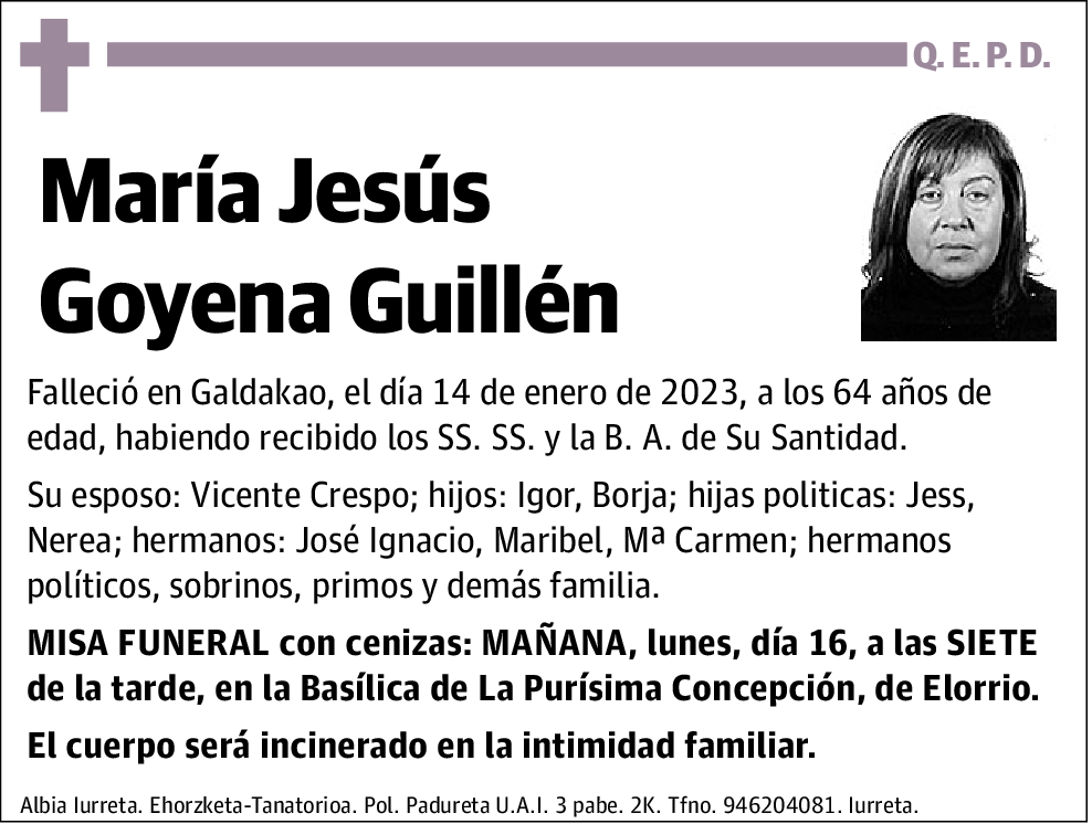 María Jesús Goyena Guillén