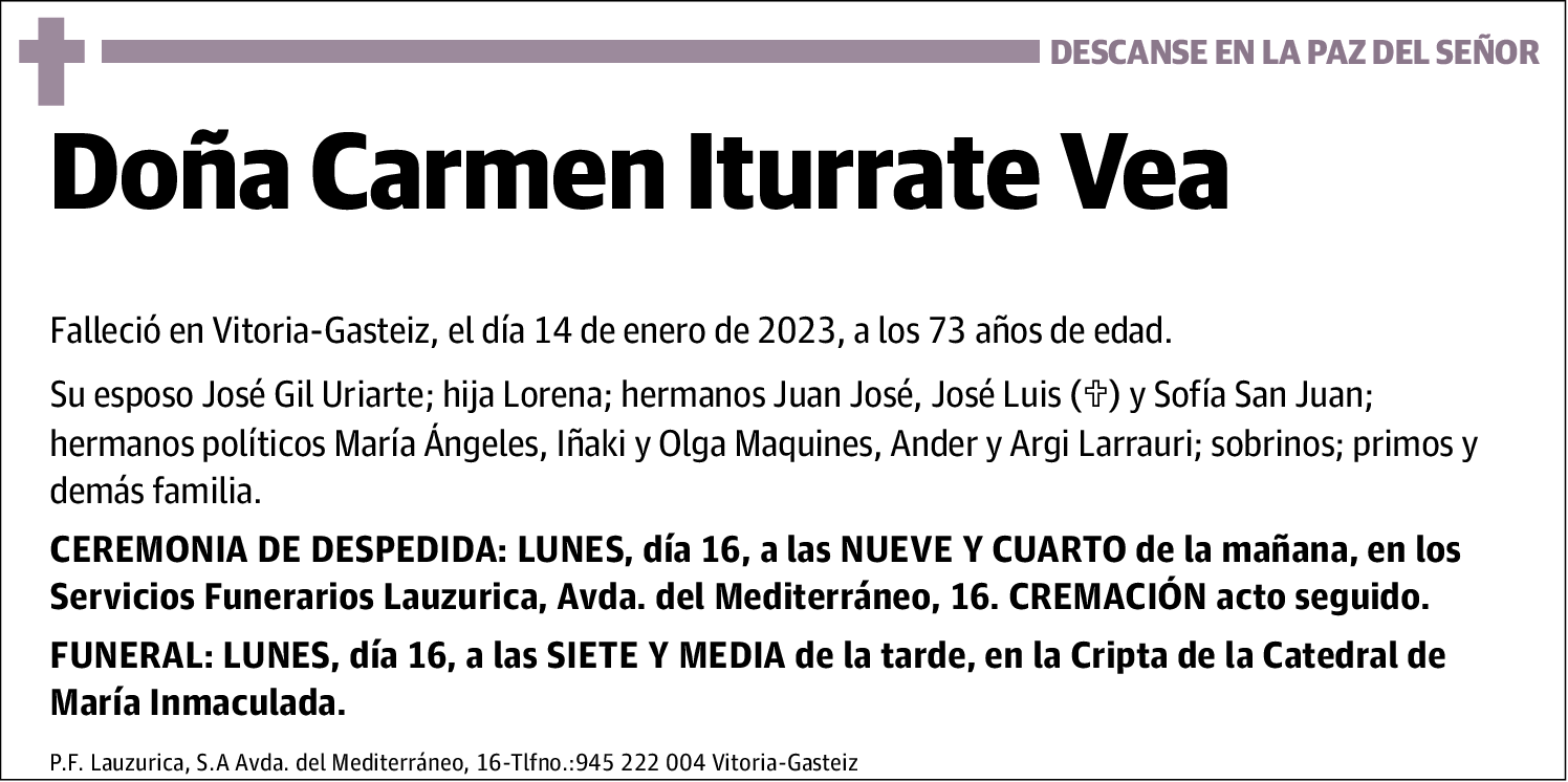 Carmen Iturrate Vea