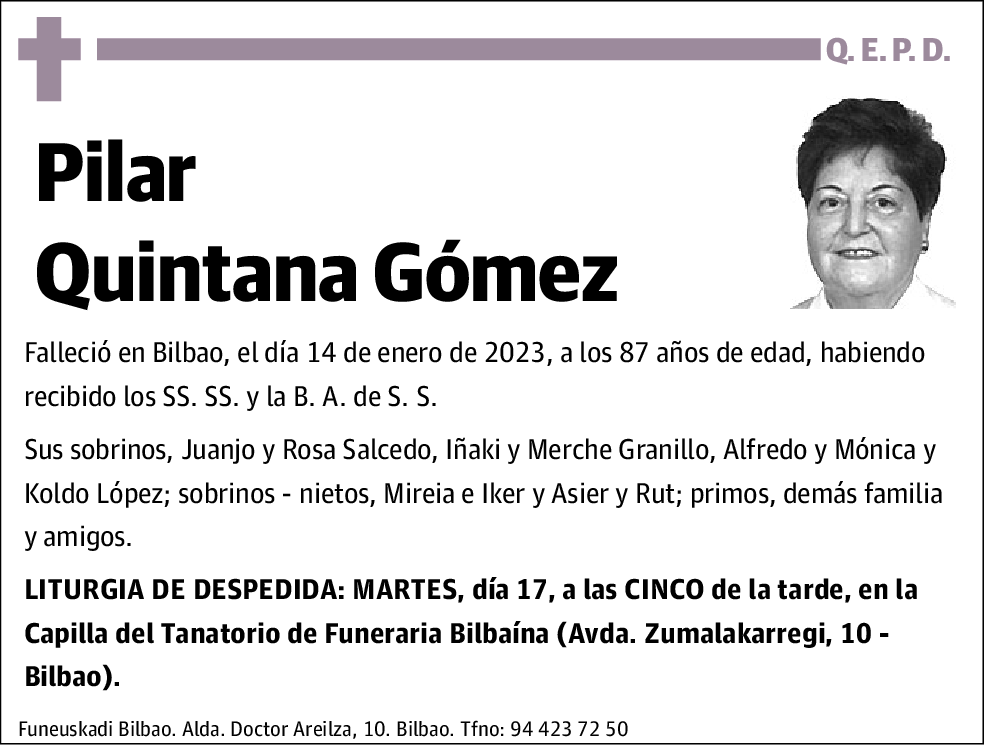 Pilar Quintana Gómez