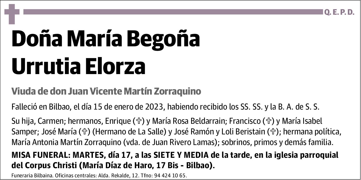 María Begoña Urrutia Elorza