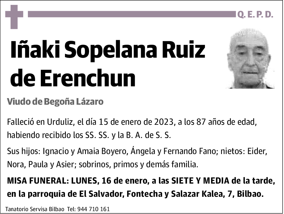 Iñaki Sopelana Ruiz de Erenchun