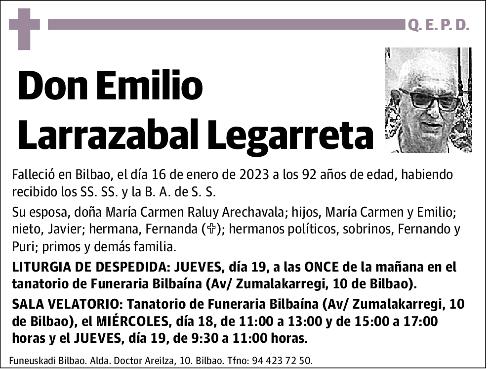 Emilio Larrazabal Legarreta