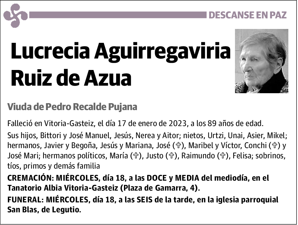 Lucrecia Aguirregaviria Ruiz de Azua