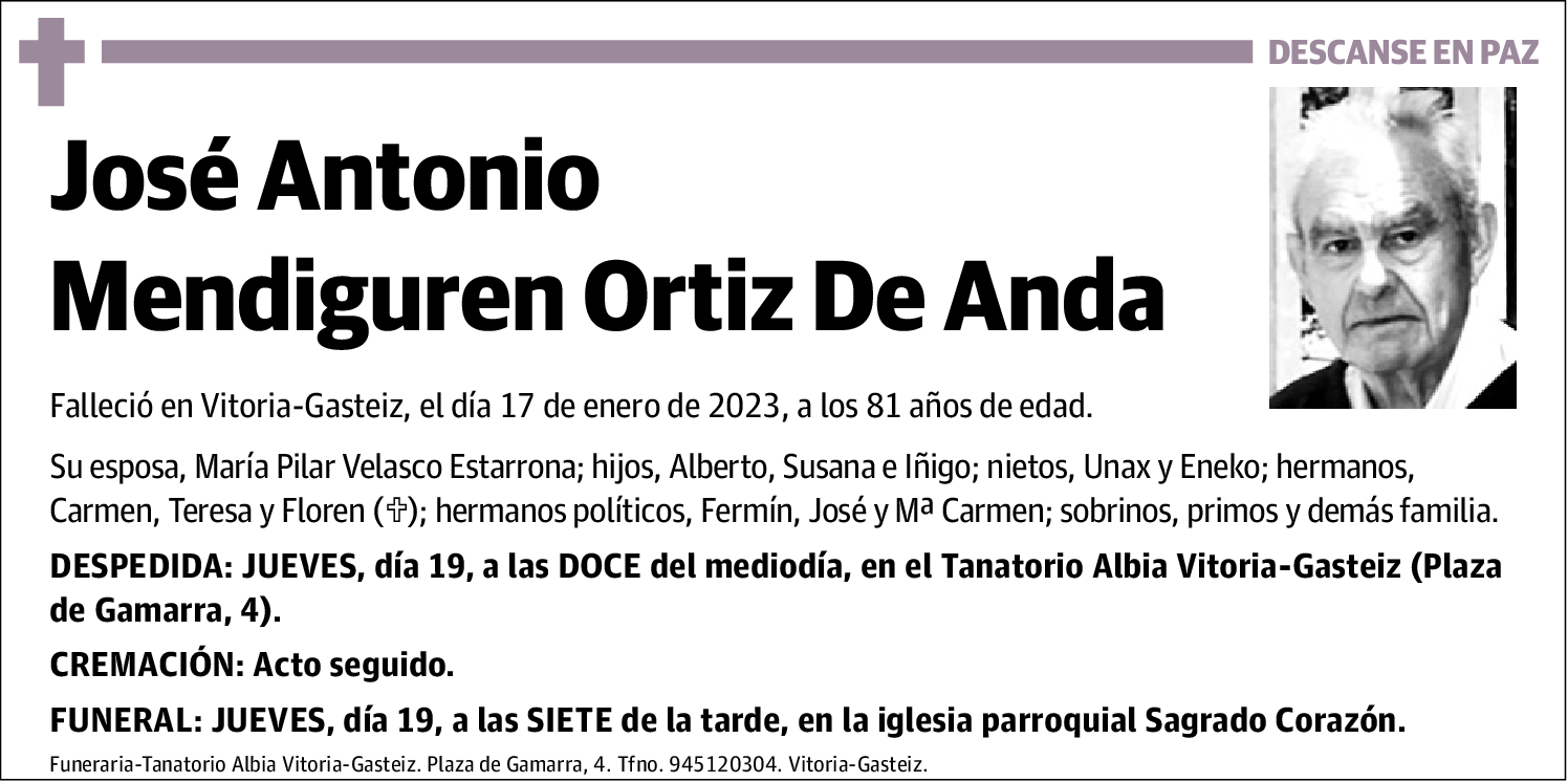 José Antonio Mendiguren Ortiz de Anda