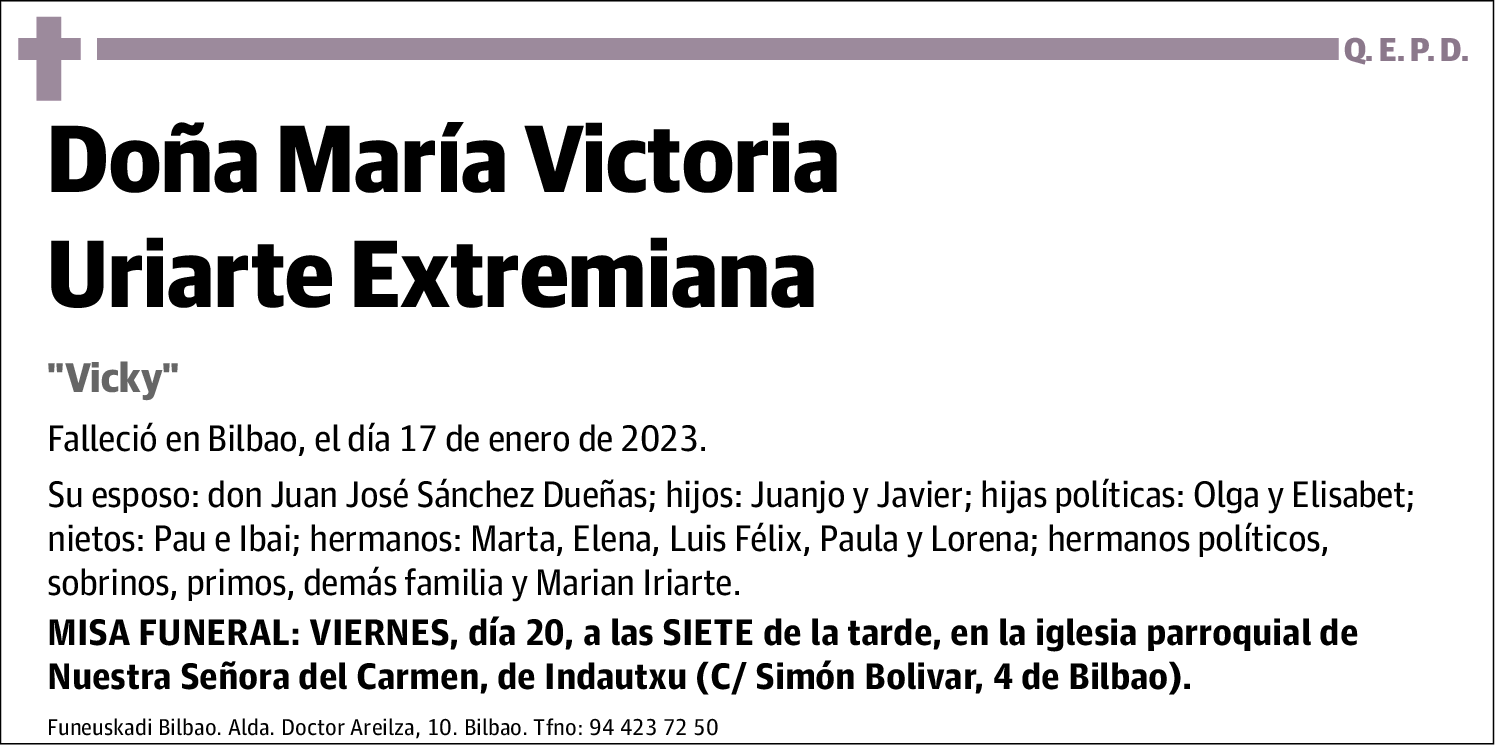 María Victoria Uriarte Extremiana