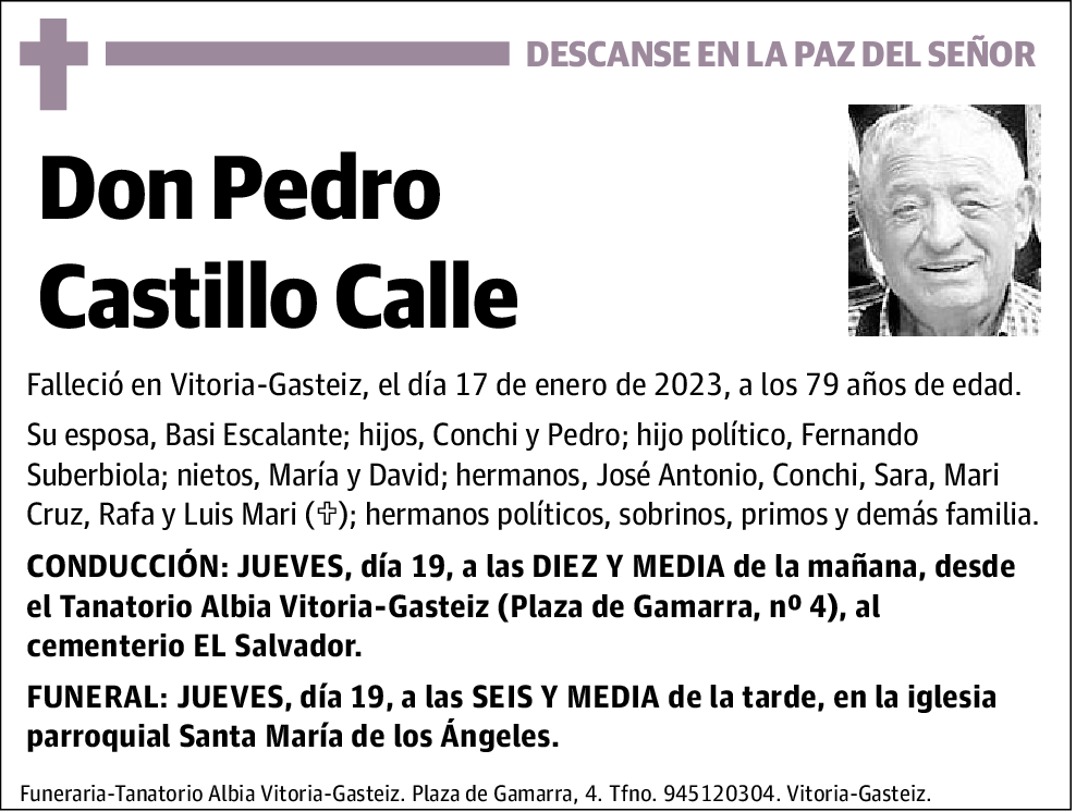 Pedro Castillo Calle