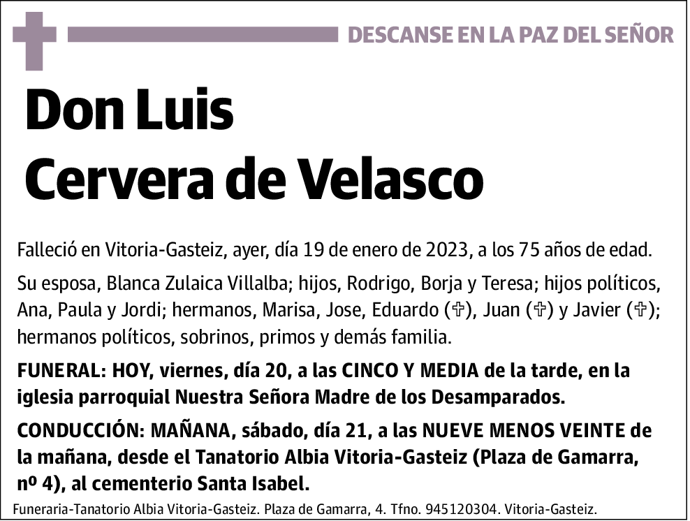 Luis Cervera de Velasco