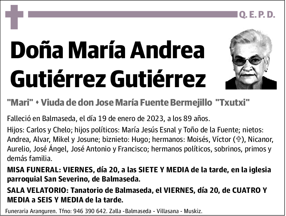 María Andrea Gutiérrez Gutiérrez