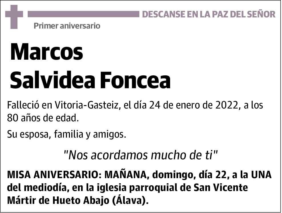 Marcos Salvidea Foncea