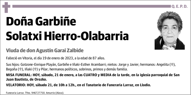 Garbiñe Solatxi Hierro-Olabarria
