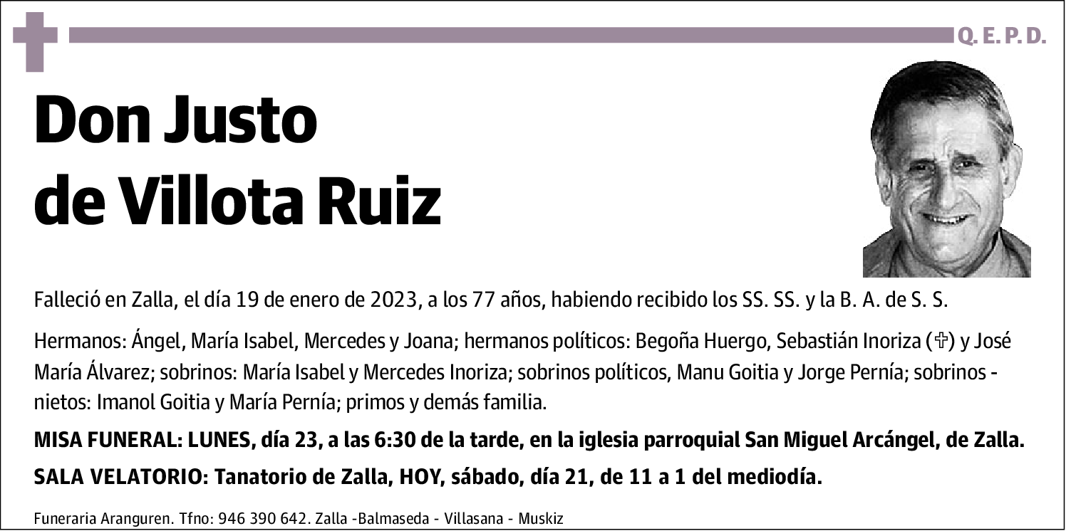 Justo de Villota Ruiz