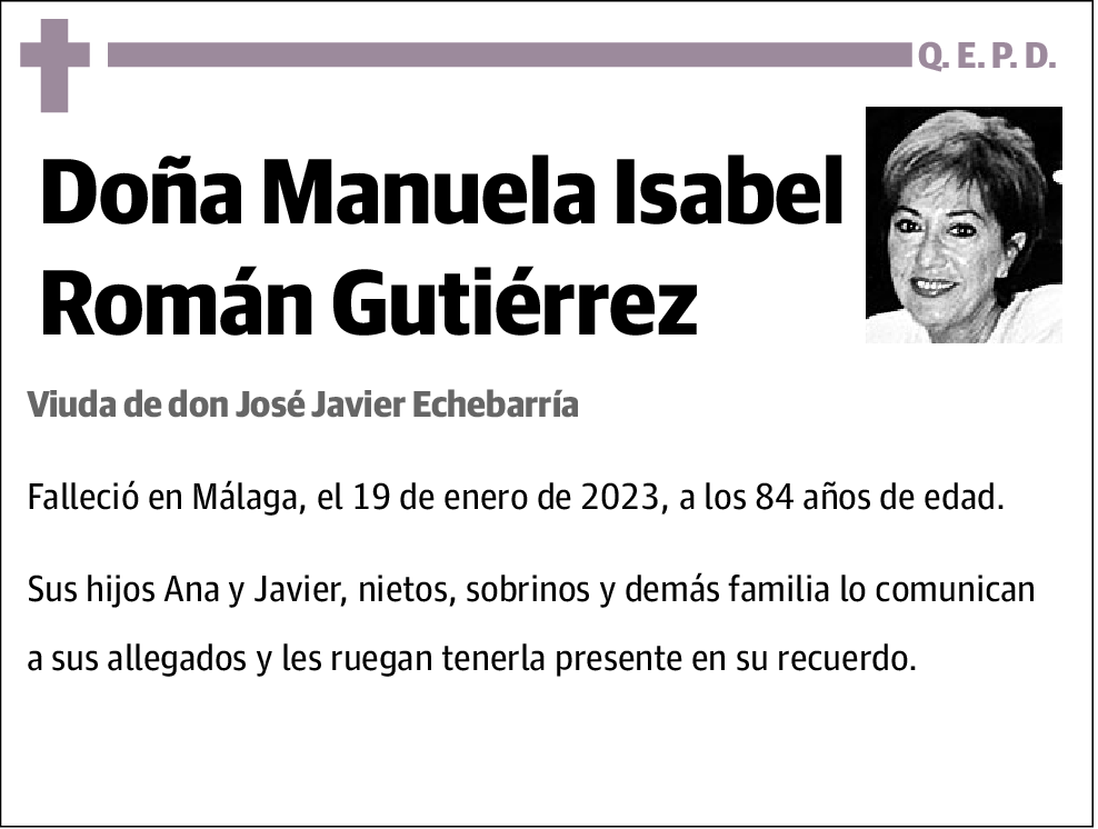 Manuela Isabel Román Gutiérrez