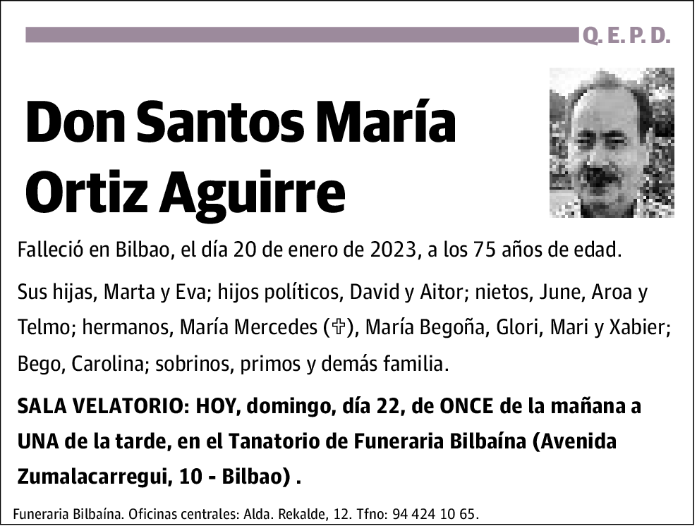 Santos María Ortiz Aguirre