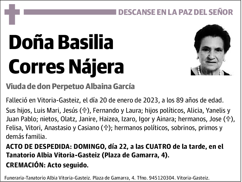 Basilia Corres Nájera