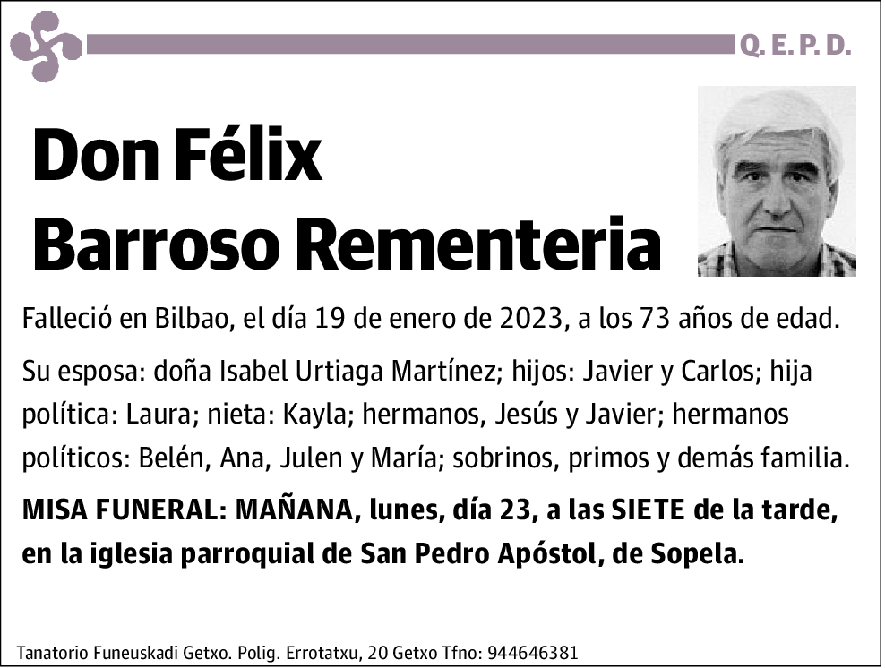 Félix Barroso Rementería