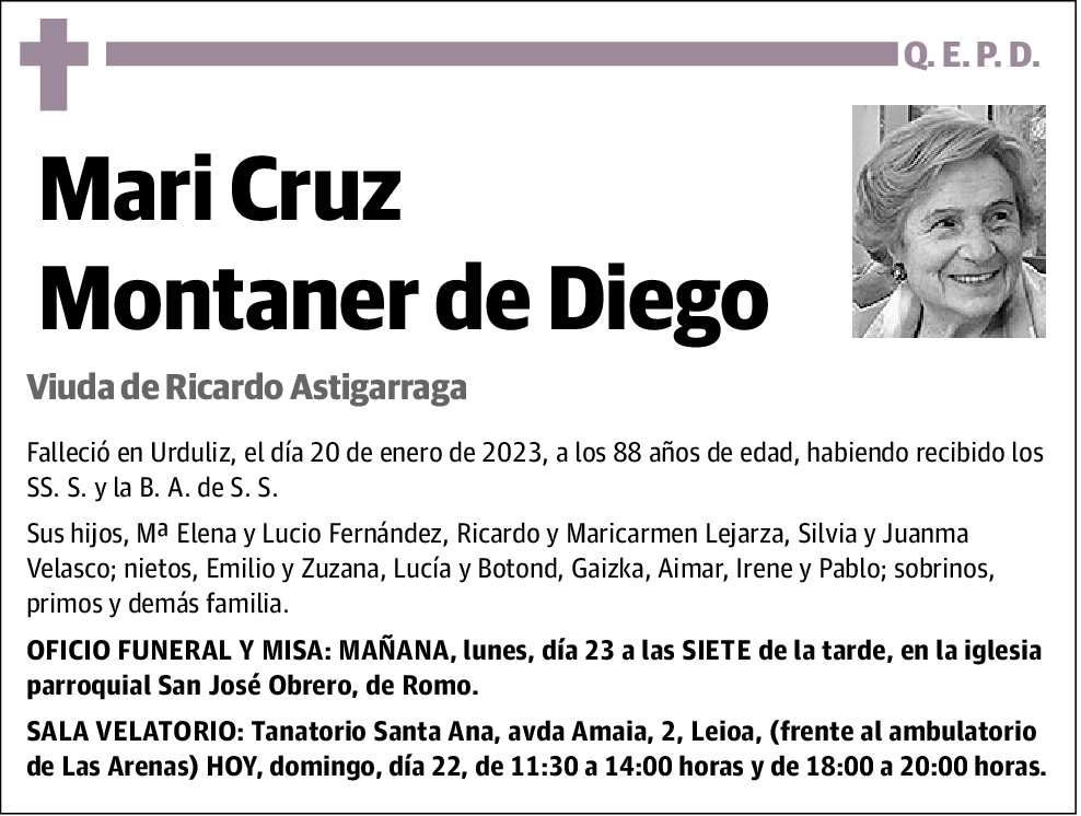 Mari Cruz Montaner de Diego