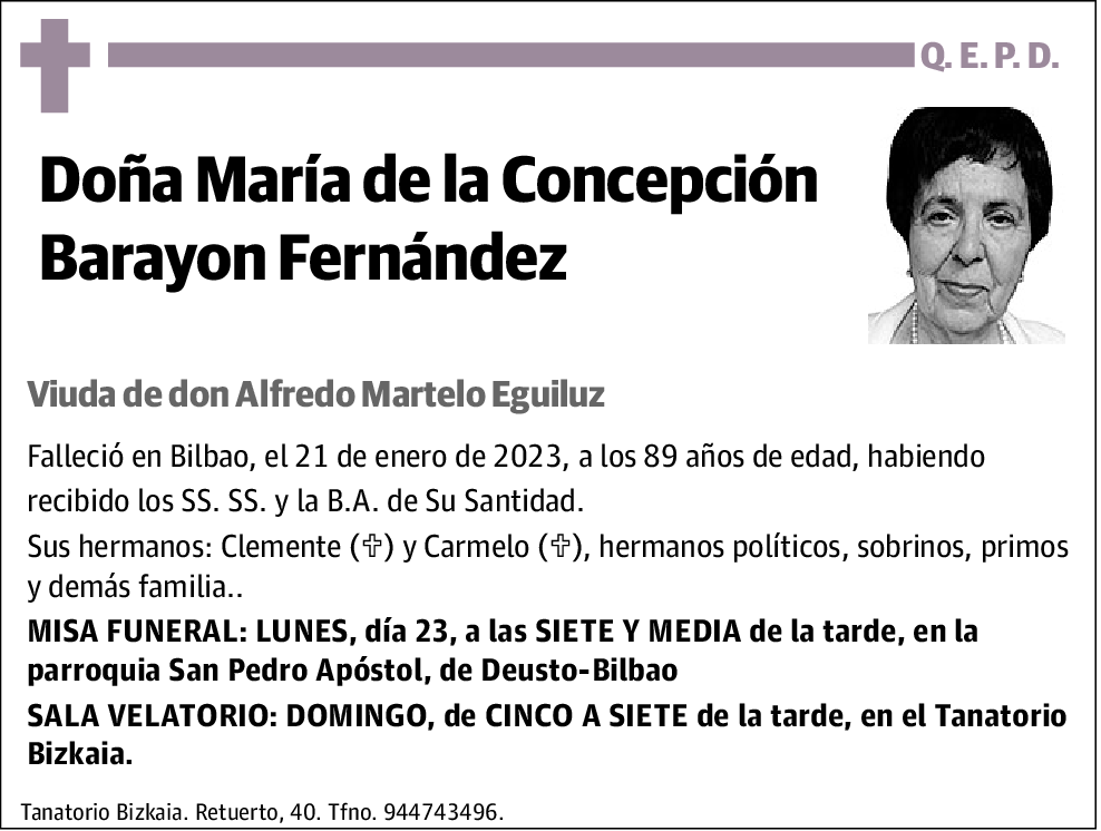 María de la Concepción Barayon Fernández