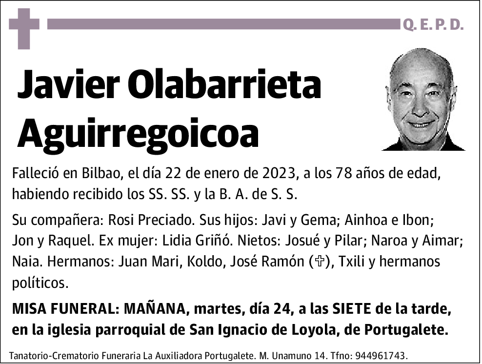 Javier Olabarrieta Aguirregoicoa