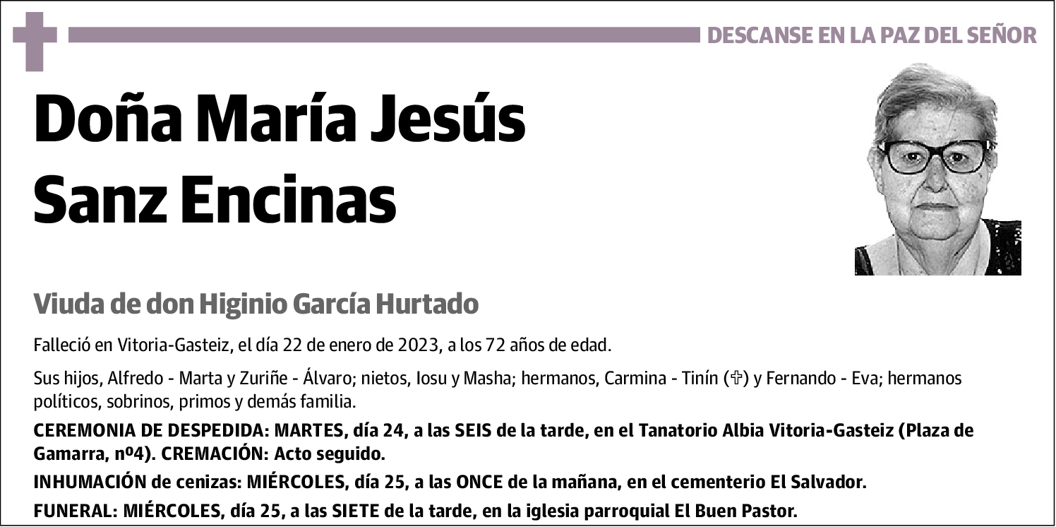 María Jesús Sanz Encinas