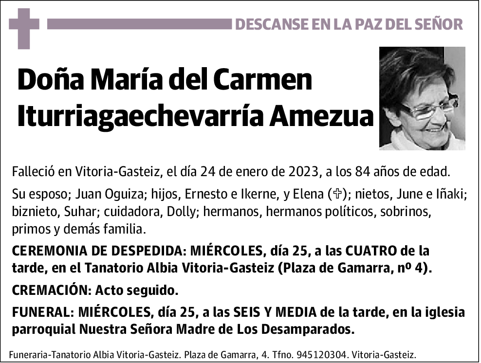 María del Carmen Iturriagaechevarría Amezua