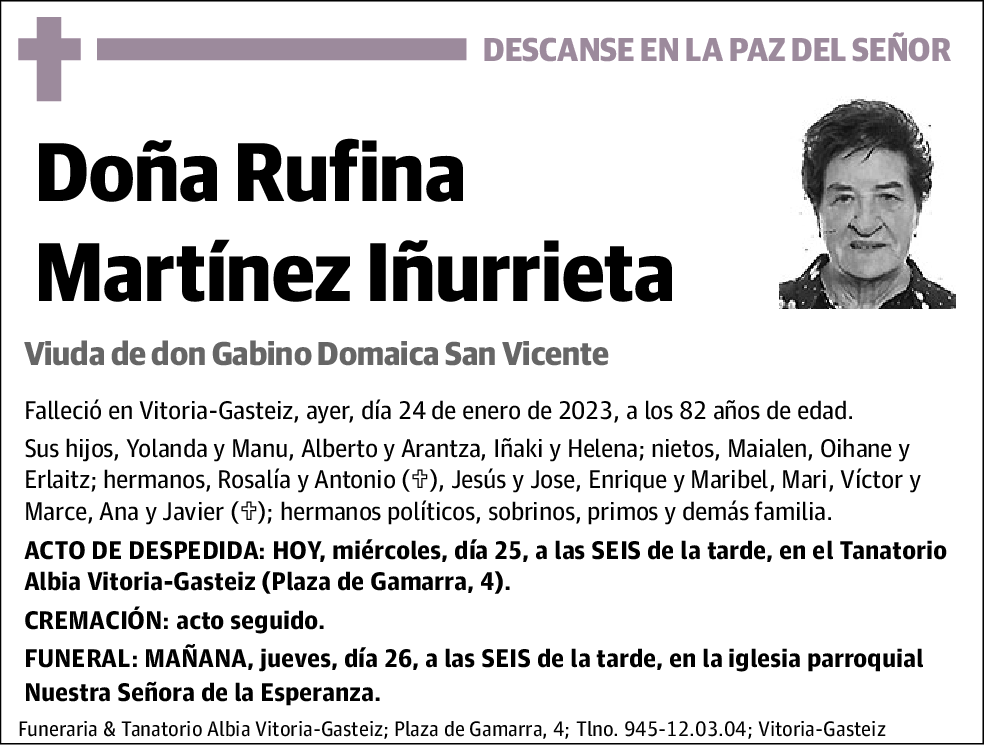 Rufina Martínez Iñurrieta
