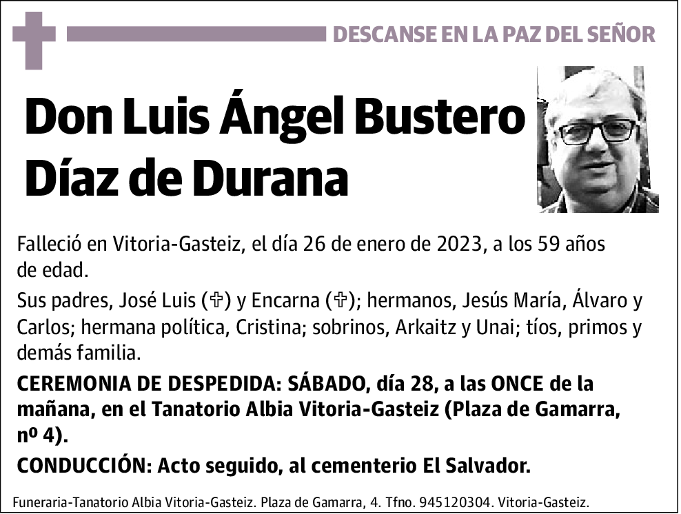 Luis Ángel Bustero Díaz de Durana
