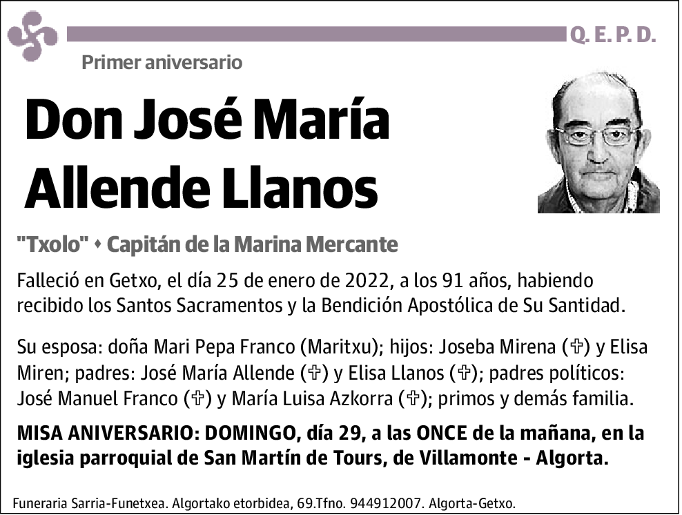 José María Allende Llanos