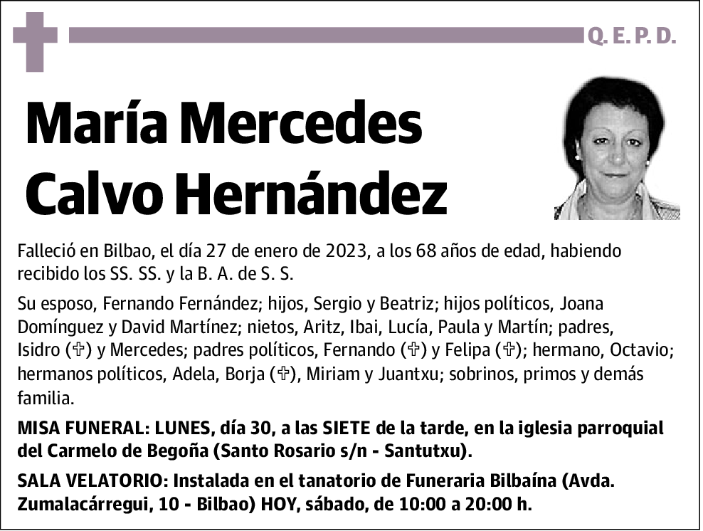 María Mercedes Calvo Hernández