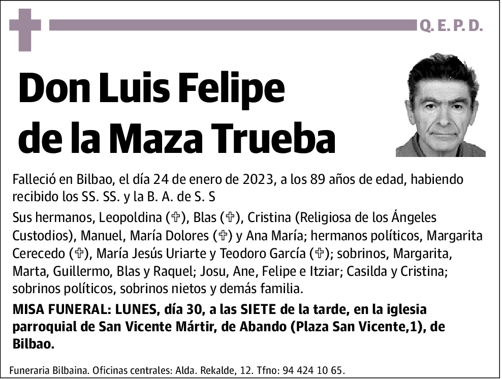 Luis Felipe de la Maza Trueba