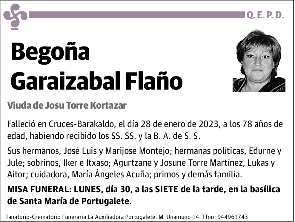 Begoña Garaizabal Flaño