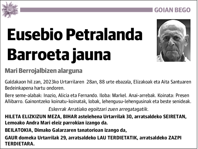 Eusebio Petralanda Barroeta