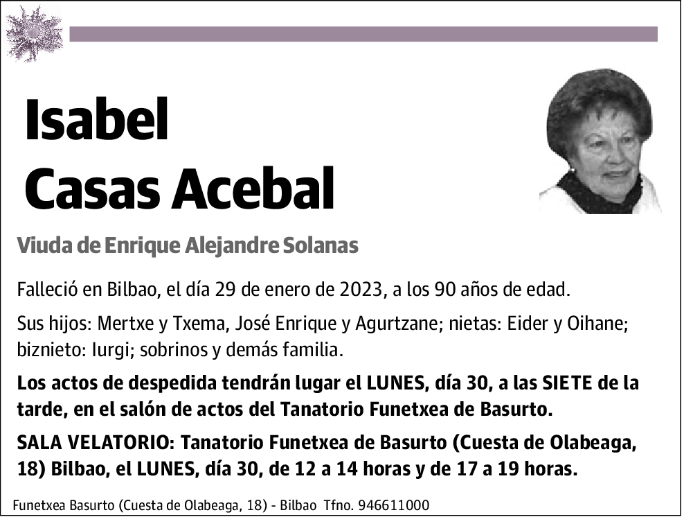 Isabel Casas Acebal