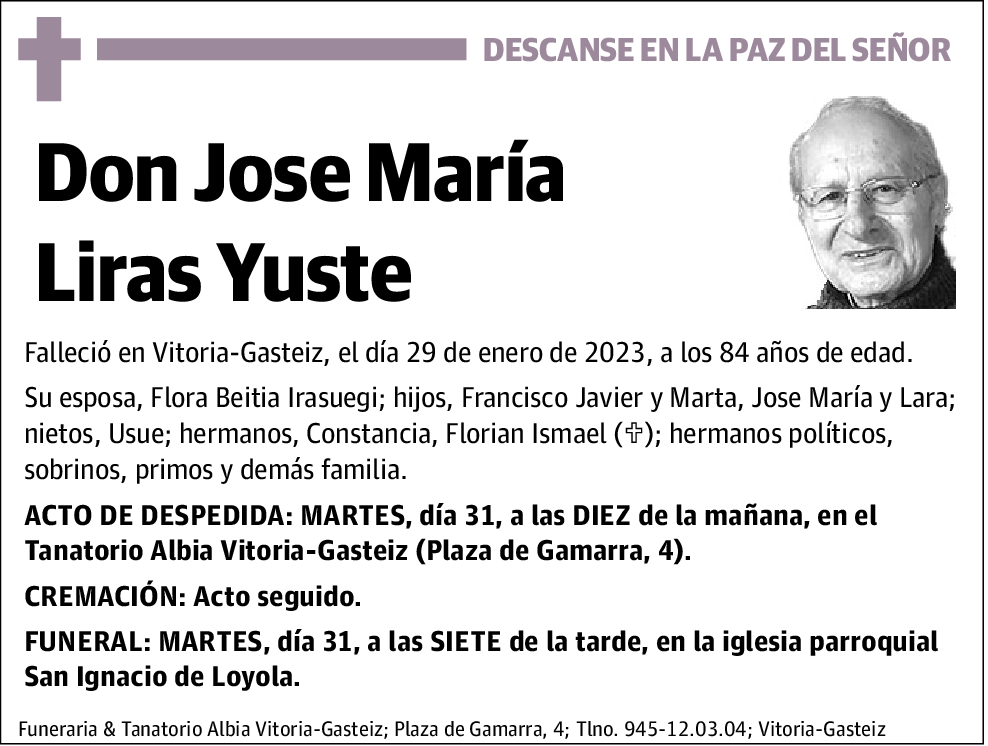 Jose María Liras Yuste