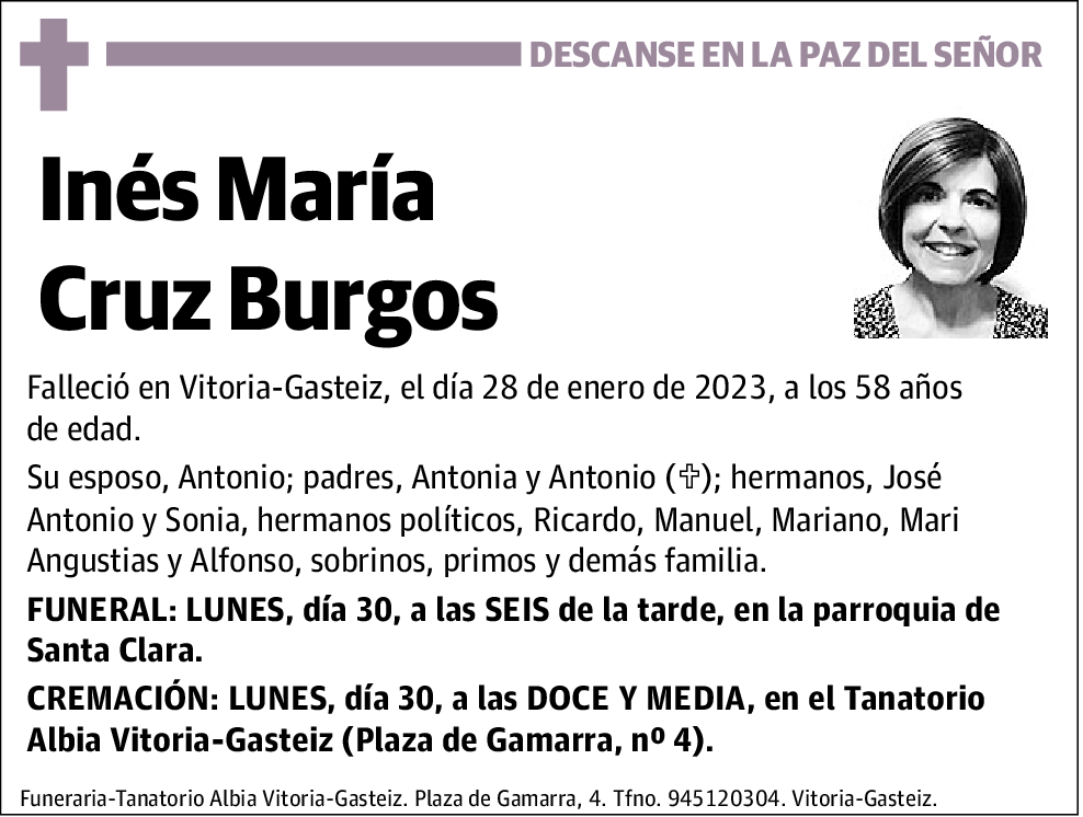 Ines María Cruz Burgos