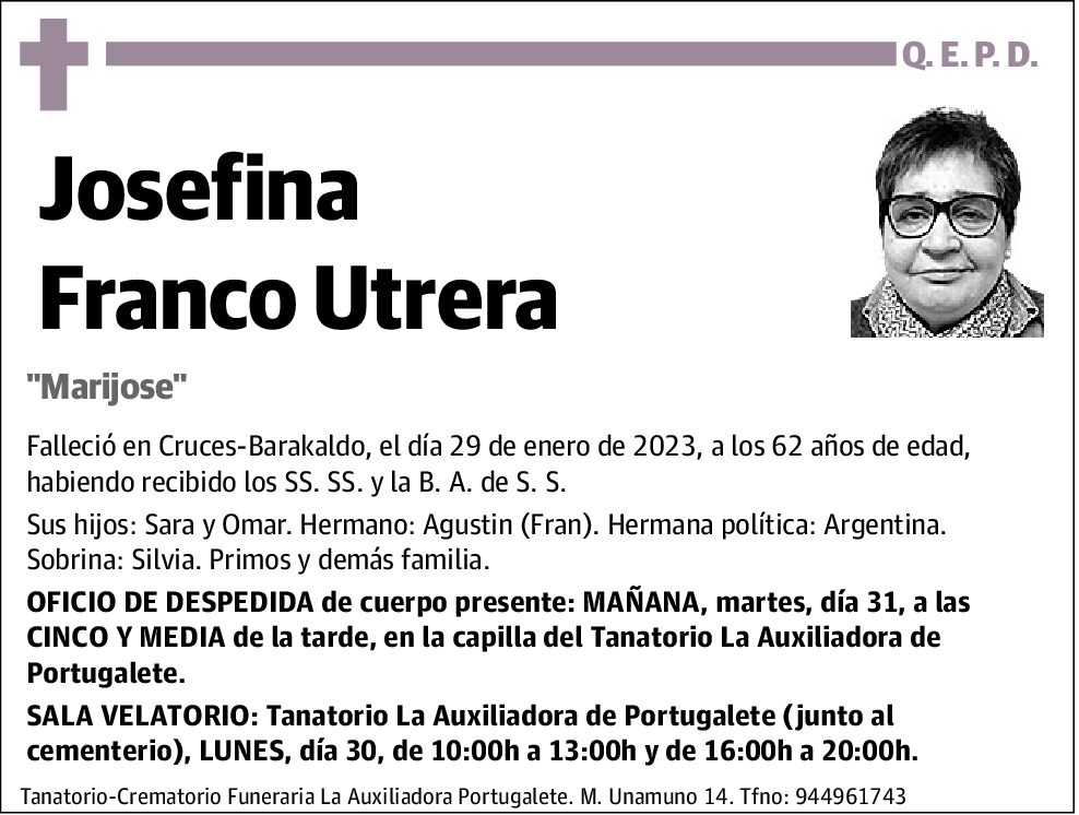 Josefina Franco Utrera