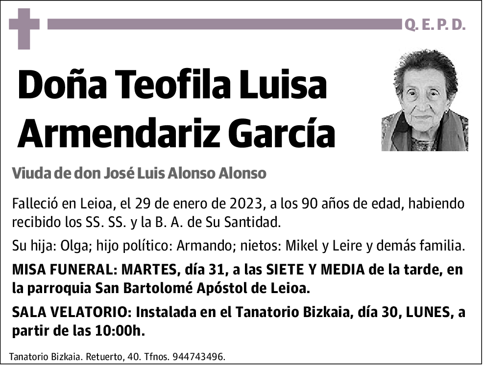 Teofila Luisa Armendariz García