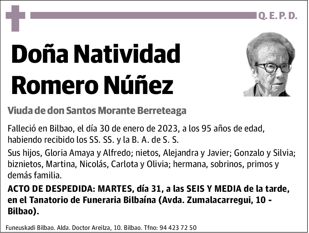 Natividad Romero Núñez