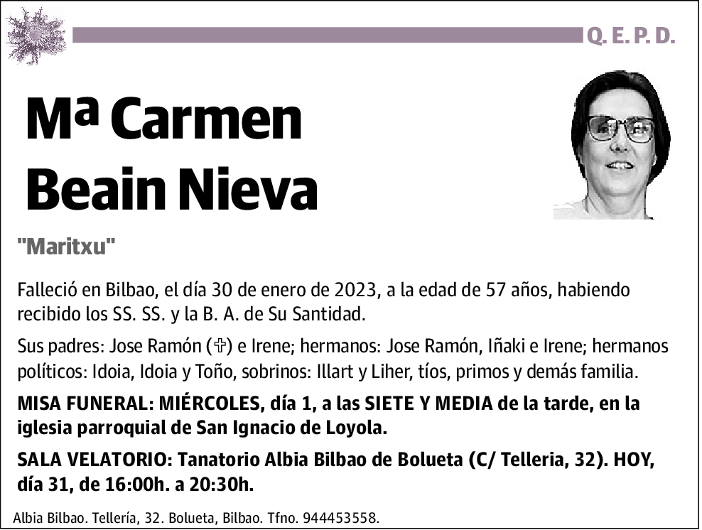 Mª Carmen Beain Nieva