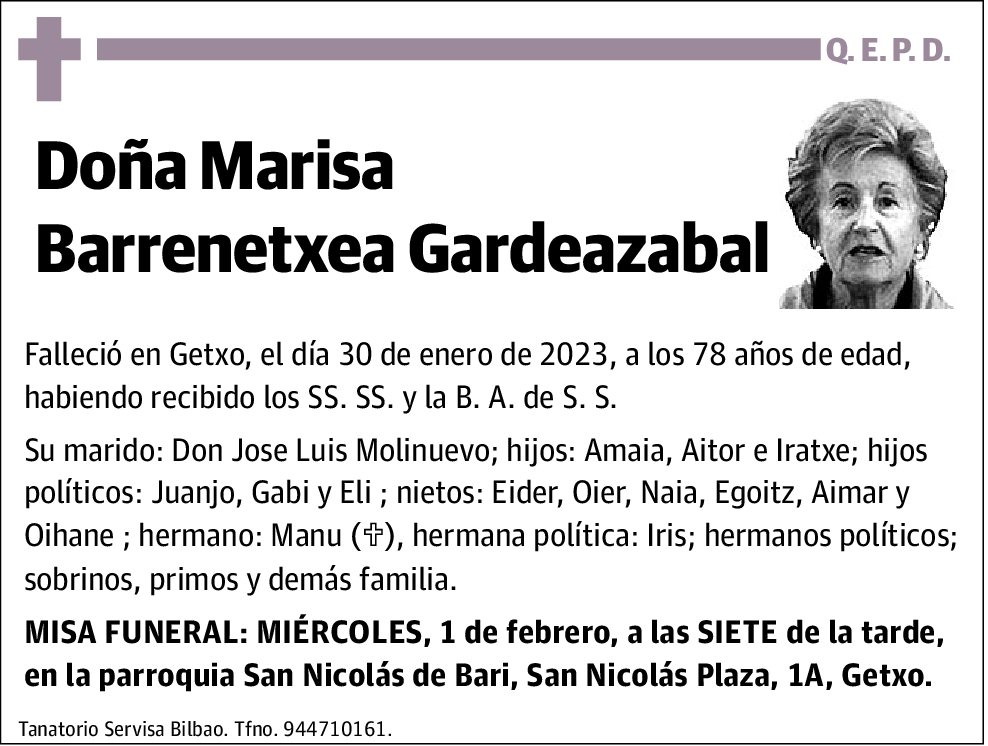 Marisa Barrenetxea Gardeazabal