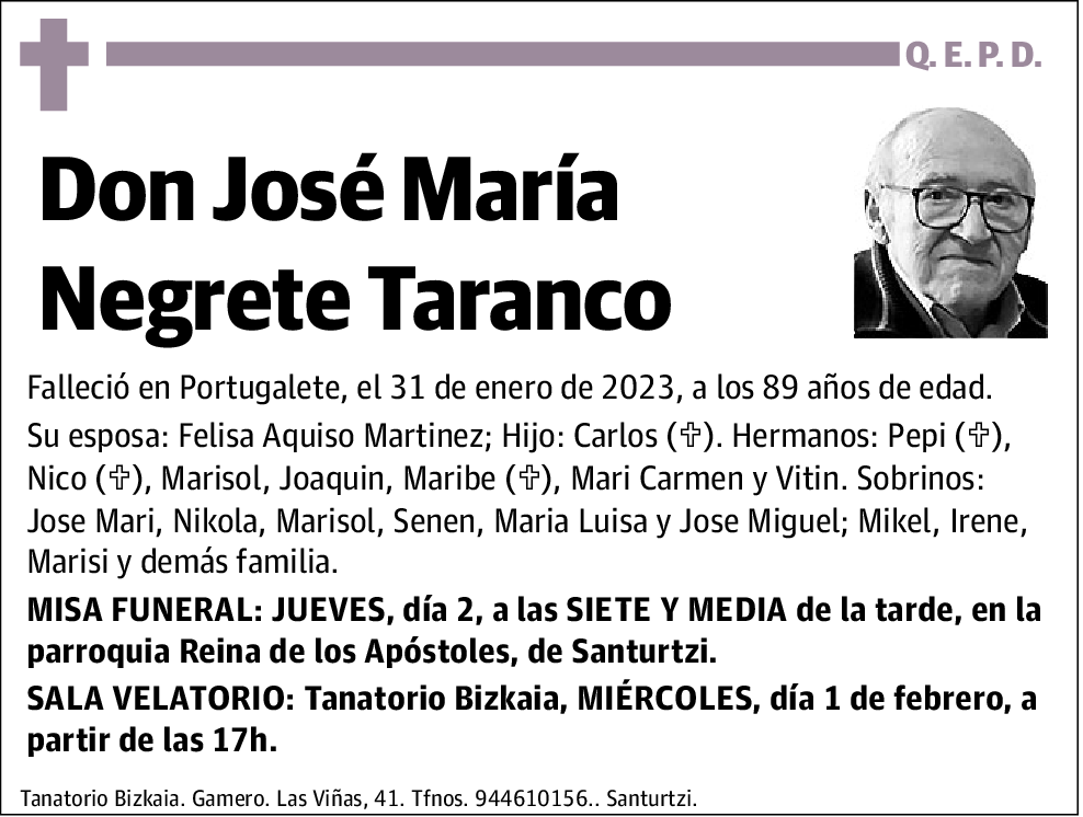 José María Negrete Taranco